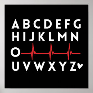 Alphabet PQRST Nurse Poster