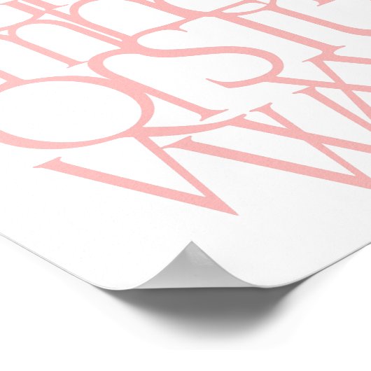 Alphabet Print Poster (Ecke)