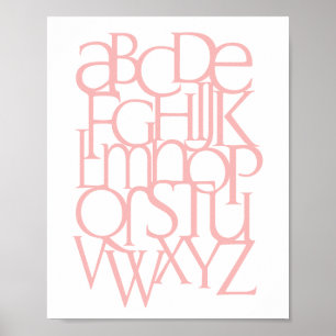 Alphabet Print Poster