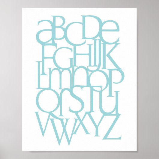 Alphabet Print Poster (Vorne)