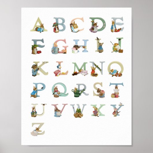Alphabet Print Poster (Vorne)