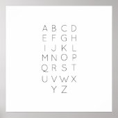 Alphabet Print, Wall Art Poster (Vorne)