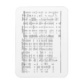 Alphabet Progression in der gesamten Historie Magnet (Vertikal)