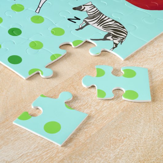 Alphabet Puzzles mit Bildern und Briefen (Seite)