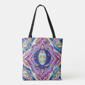 Alphabet Q mandala Tasche (Rückseite)