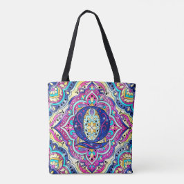 Alphabet Q mandala Tasche