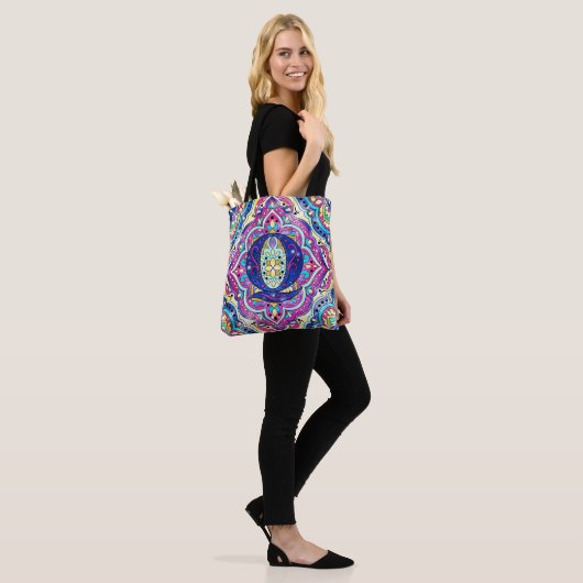 Alphabet Q mandala Tasche (Am Model)