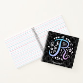Alphabet R Monogram Handwriting Notizblock (Innenseite)