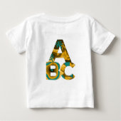 Alphabet Random Letters Art Baby T-shirt (Rückseite)