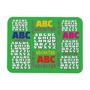 Alphabet Regenbogen Grün Kühlschrank    Magnet