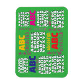 Alphabet Regenbogen Grün Kühlschrank Magnet (Vertikal)