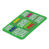 Alphabet Regenbogen Grün Kühlschrank Magnet (Linke Seite)