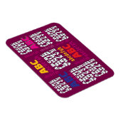 Alphabet Regenbogen-Wein-Kühlschrank    Magnet (Rechte Seite)