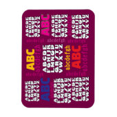 Alphabet Regenbogen-Wein-Kühlschrank    Magnet (Vertikal)