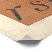 Alphabet (römische Buchstaben) Poster (Ecke)
