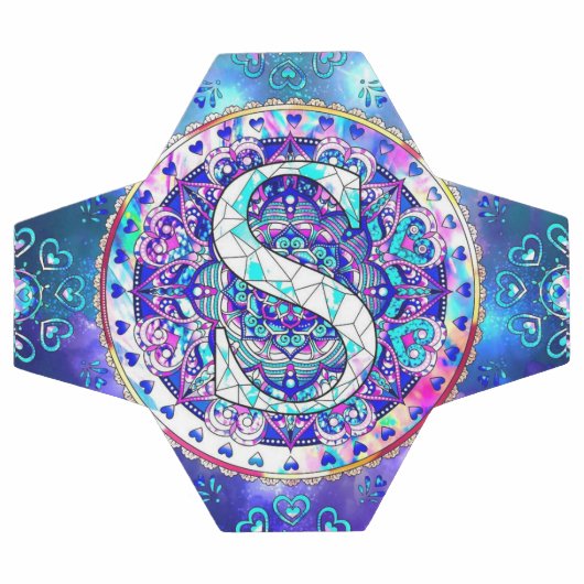 Alphabet S mandala Fußball (Flach)