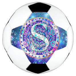Alphabet S mandala Fußball