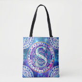 Alphabet S mandala Tasche (Vorderseite)
