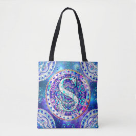 Alphabet S mandala Tasche