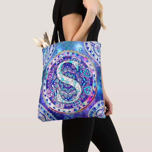 Alphabet S mandala Tasche (Von Nahem)