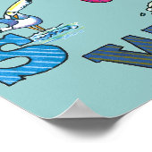 Alphabet-Schachposter Poster (Ecke)