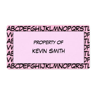 Alphabet School Labels