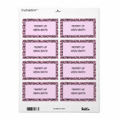 Alphabet School Labels (Vorne)