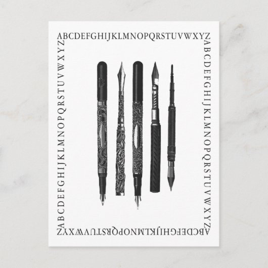 Alphabet School Postkarte (Vorderseite)