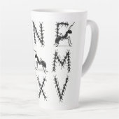 Alphabet schwarz milchtasse (Rechte Ecke)