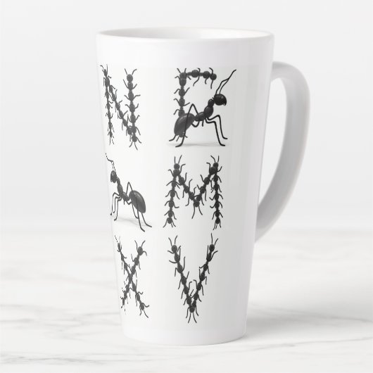 Alphabet schwarz milchtasse (Rechte Ecke)