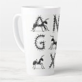 Alphabet schwarz milchtasse (Linke Ecke)