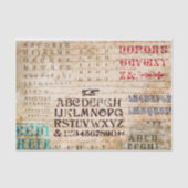 Alphabet Seidenpapier (Vorderseite)