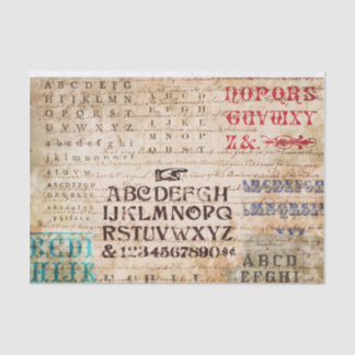 Alphabet Seidenpapier