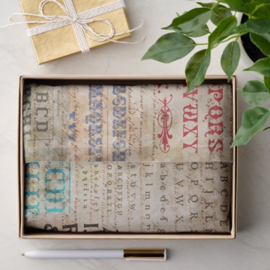 Alphabet Seidenpapier (Geschenk)