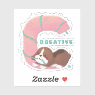 Alphabet Series: "C" - Illustration zum kreativen  Aufkleber