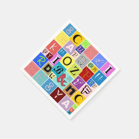 Alphabet Serviette (Ecke)