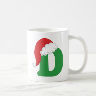 Alphabet-Shirt des Weihnachtsbuchstabe-D Kaffeetasse