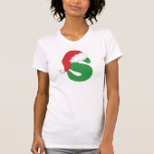 Alphabet-Shirt des Weihnachtsbuchstabe-S T-Shirt (Vorderseite)