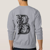 Alphabet Shirt mit Letter B Basic Sweatshirt (Rückseite)