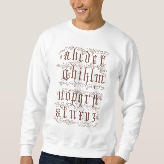 Alphabet-Shirt Sweatshirt (Vorderseite)