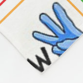 Alphabet Sign Language Colors ASL Mama Liebe Fleecedecke (Ecke)