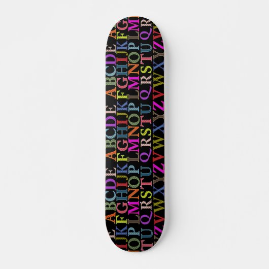 Alphabet Skateboard (Vorne)