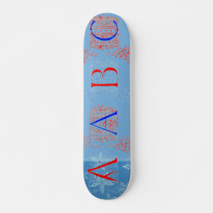 Alphabet Skateboard aus dem 15. Jahrhundert