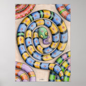 Alphabet Snake Poster von Denis Gaston Art (Vorne)