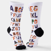 Alphabet Socks Socken (Gewinkelt)
