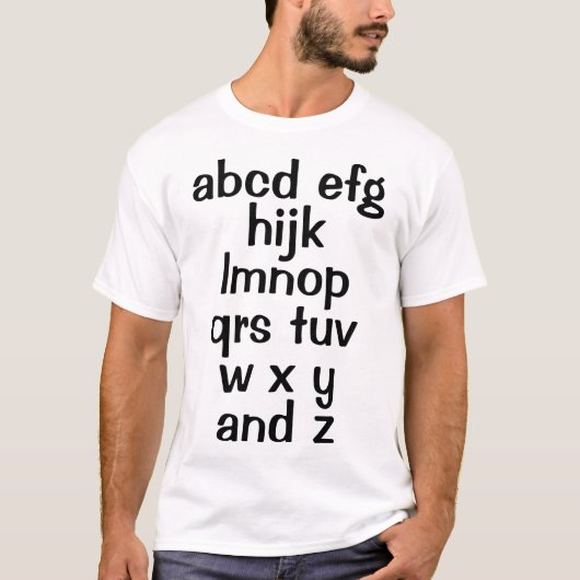 Alphabet Song Men's T - Shirt (Vorderseite)