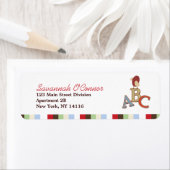 Alphabet Soup ABC Bird Custom Address Labels (Insitu)