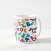 Alphabet Soup Mug Kaffeetasse (VorderseiteRechts)