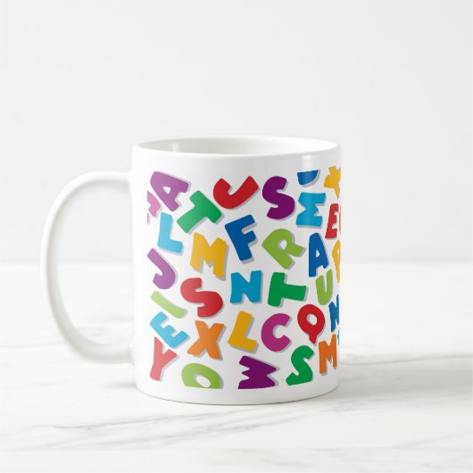 Alphabet Soup Mug Kaffeetasse (Links)