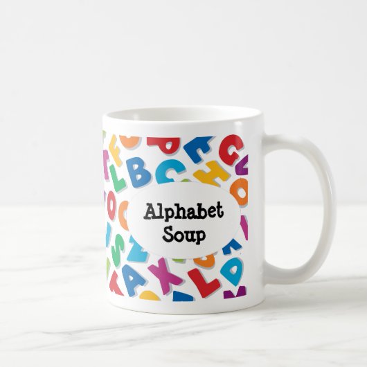 Alphabet Soup Mug Kaffeetasse (Rechts)